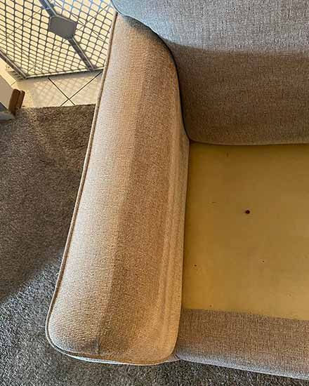 Upholstery Cleaning Before and After